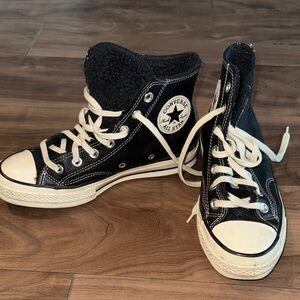 Converse Black and White High-Top Sneakers